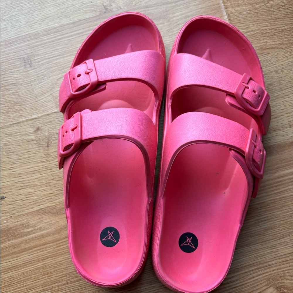 Pink Sweetlegs Slide Sandals